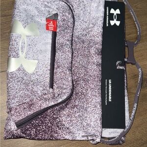 Under Armour Black and Purple Drawstring Backpack